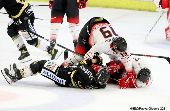 Photo hockey Ligue Magnus - Ligue Magnus : 33ème journée : Nice vs Rouen - Carron-Belleville, prestation XXL