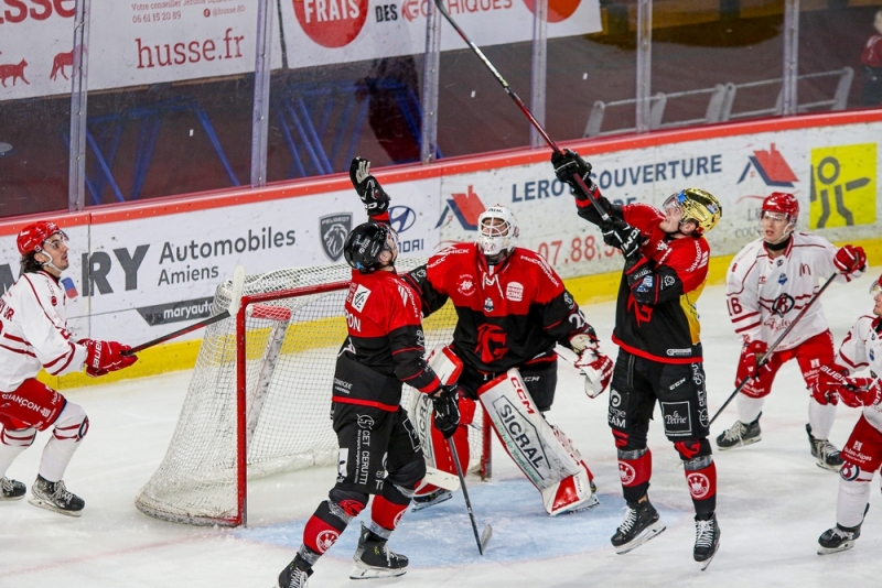Photo hockey Ligue Magnus - Ligue Magnus : 33ème journée : Amiens  vs Briançon  - Amiens s