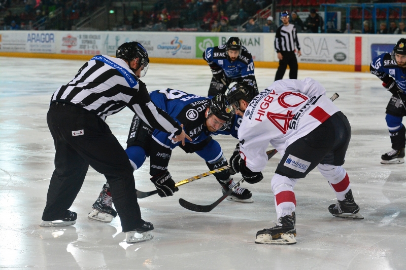 Photo hockey Ligue Magnus - Ligue Magnus : 33ème journée : Gap  vs Chamonix  - Les Rapaces jouent avec le feu