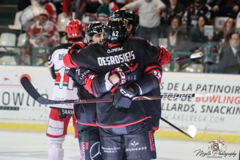 Photo hockey Ligue Magnus - Ligue Magnus : 34ème journée : Bordeaux vs Anglet - Derby spectaculaire à Mériadeck