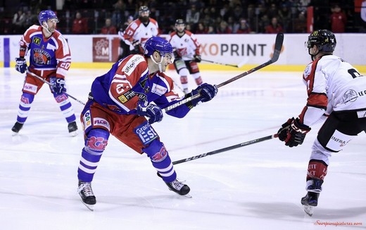 Photo hockey Ligue Magnus - Ligue Magnus : 35ème journée : Mulhouse vs Amiens  - Les Scorpions subissent 