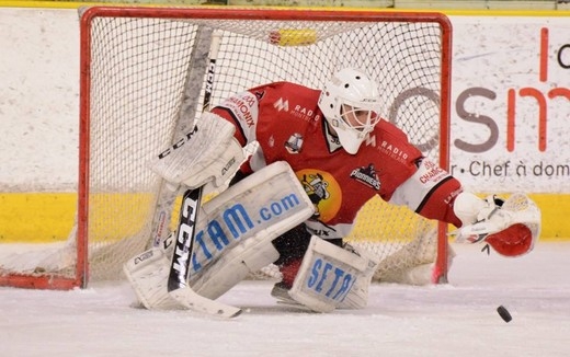 Photo hockey Ligue Magnus - Ligue Magnus : 36ème journée : Chamonix  vs Epinal  - Epinal défait par…Sabol 