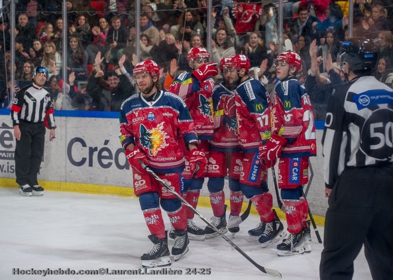 Photo hockey Ligue Magnus - Ligue Magnus : 36ème journée : Grenoble  vs Marseille - Grenoble cartonne en Championnat ! 