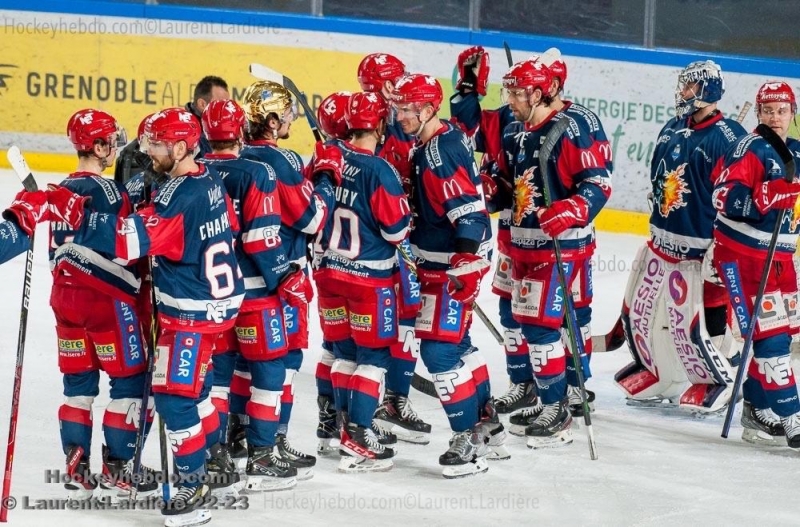 Photo hockey Ligue Magnus - Ligue Magnus : 37ème journée : Grenoble  vs Nice - Grenoble ouvre le Champagne à domicile !