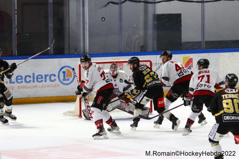 Photo hockey Ligue Magnus - Ligue Magnus : 37ème journée : Rouen vs Bordeaux - LM : Rouen à bout de force.