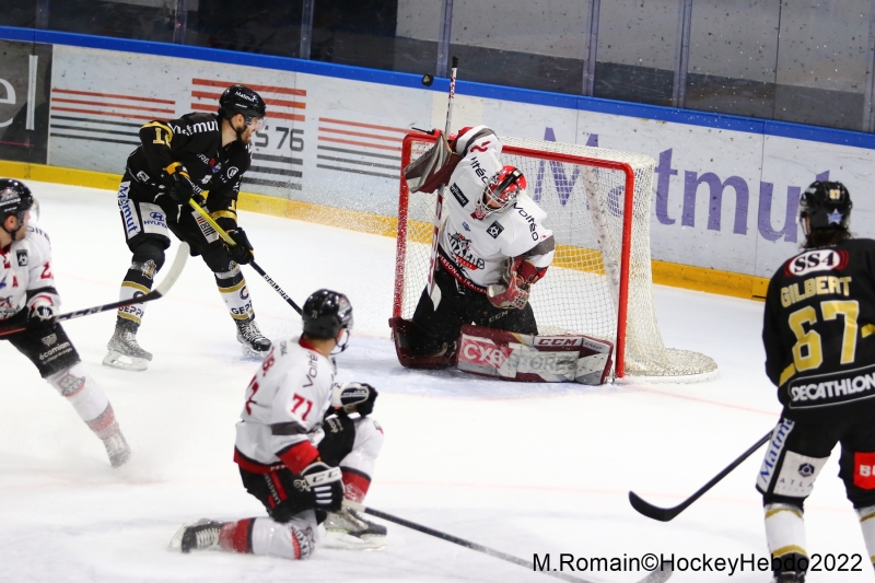 Photo hockey Ligue Magnus - Ligue Magnus : 37ème journée : Rouen vs Bordeaux - LM : Rouen à bout de force.