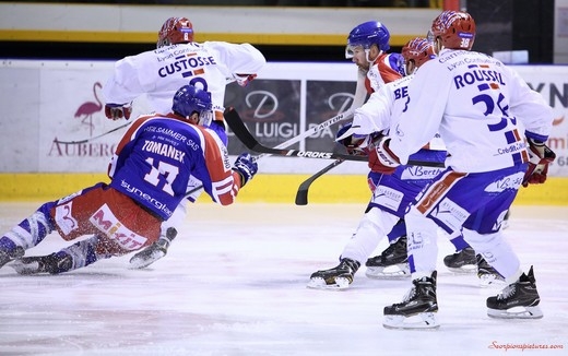 Photo hockey Ligue Magnus - Ligue Magnus : 39ème journée : Mulhouse vs Lyon - Dans les griffes des Lions