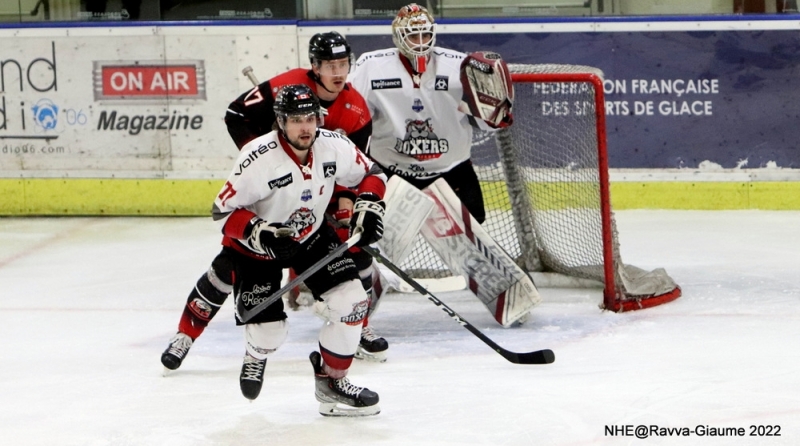 Photo hockey Ligue Magnus - Ligue Magnus : 3ème journée : Nice vs Bordeaux - Les Play Offs pour les Boxers