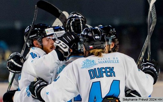 Photo hockey Ligue Magnus - Ligue Magnus : 3ème journée : Nice vs Marseille - Première victoire de la saison pour les Spartiates