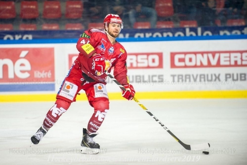 Photo hockey Ligue Magnus - Ligue Magnus : 40ème journée : Grenoble  vs Chamonix  - Grenoble déroule