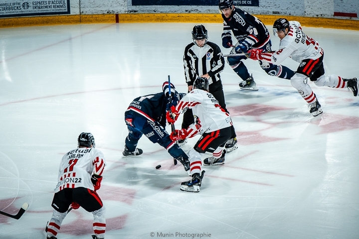 Photo hockey Ligue Magnus - Ligue Magnus : 40ème journée : Angers  vs Nice - Angers déroule face à Nice