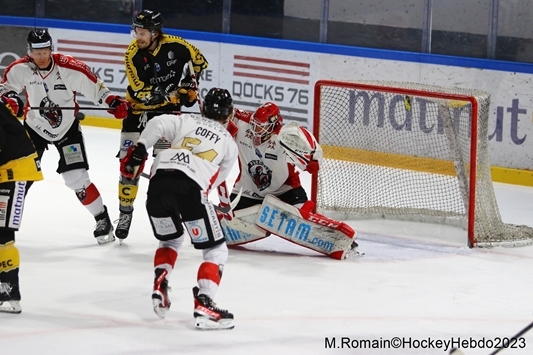 Photo hockey Ligue Magnus - Ligue Magnus : 41ème journée : Rouen vs Chamonix  - LM : Nouveau succès normand.