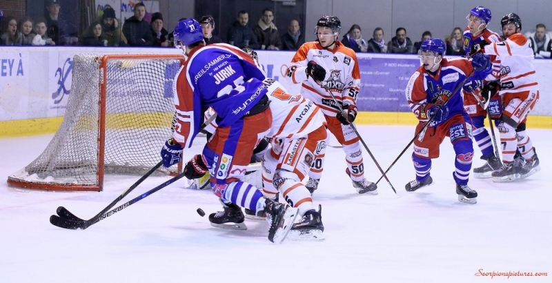 Photo hockey Ligue Magnus - Ligue Magnus : 41ème journée : Mulhouse vs Bordeaux - De précieux points pour Mulhouse Photo hockey Ligue Magnus - Ligue Magnus : 41ème journée : Mulhouse vs Bordeaux - De précieux points pour Mulhouse