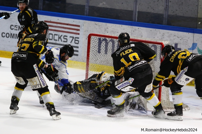 Photo hockey Ligue Magnus - Ligue Magnus : 43ème journée : Rouen vs Gap  - Rouen, une victoire sur la fin.