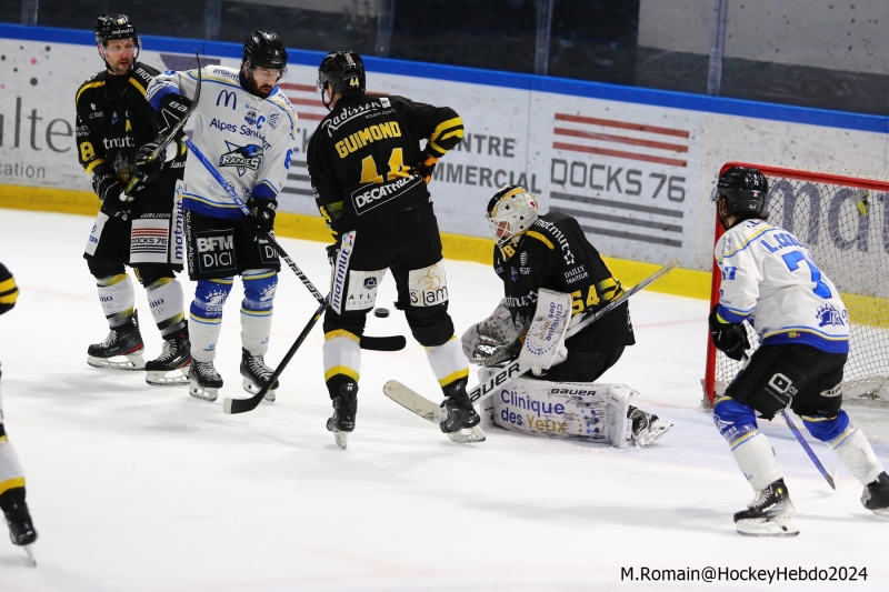 Photo hockey Ligue Magnus - Ligue Magnus : 43ème journée : Rouen vs Gap  - Rouen, une victoire sur la fin.