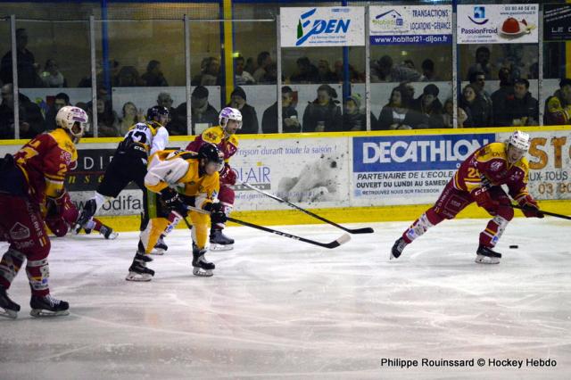 Photo hockey Ligue Magnus - Ligue Magnus : 43ème journée : Dijon  vs Strasbourg  - LM : Dijon a tout bon
