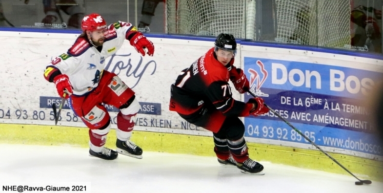 Photo hockey Ligue Magnus - Ligue Magnus : 44ème journée : Nice vs Grenoble  - Quand l’aigle s’attaque aux loups