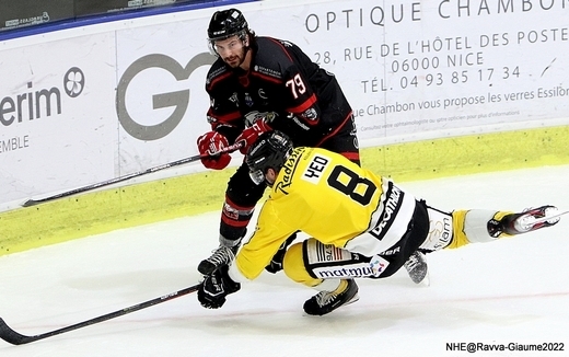 Photo hockey Ligue Magnus - Ligue Magnus : 44ème journée : Nice vs Rouen - Le come-back rouennais