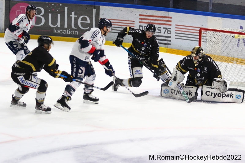 Photo hockey Ligue Magnus - Ligue Magnus : 44ème journée : Rouen vs Angers  - LM : Rouen voit s’éloigner la 2e place
