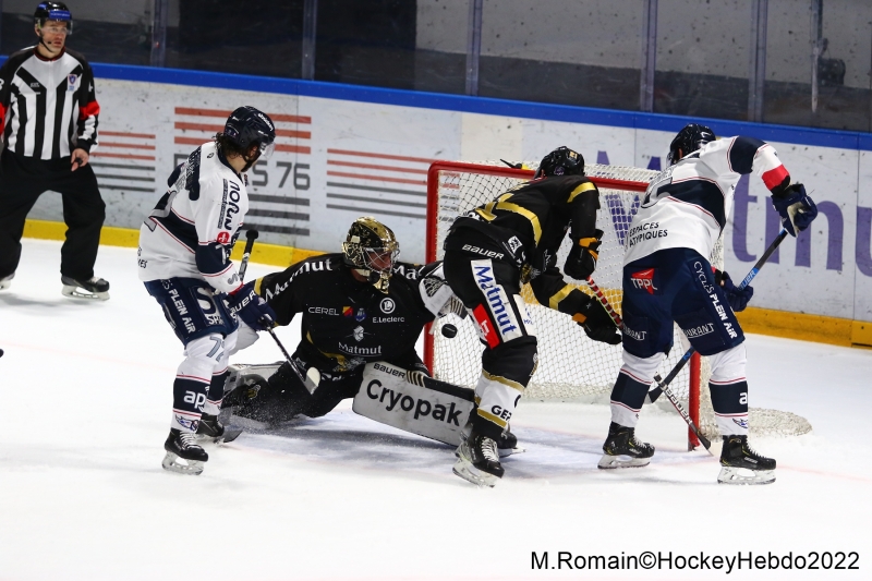 Photo hockey Ligue Magnus - Ligue Magnus : 44ème journée : Rouen vs Angers  - LM : Rouen voit s’éloigner la 2e place