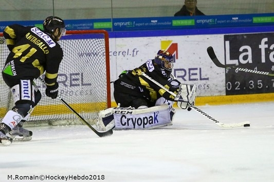 Photo hockey Ligue Magnus - Ligue Magnus : 44ème journée : Rouen vs Grenoble  - Une défaite pour conclure