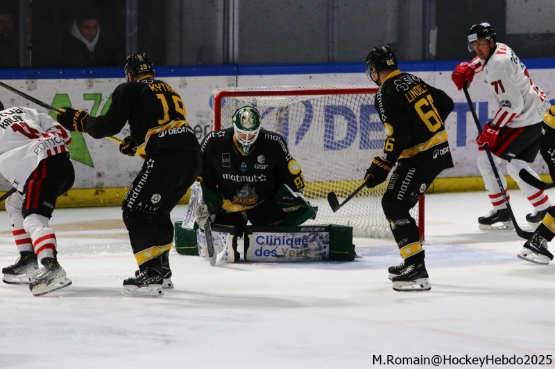 Photo hockey Ligue Magnus - Ligue Magnus : 44ème journée : Rouen vs Nice - Rouen gagne, Nice sourit.