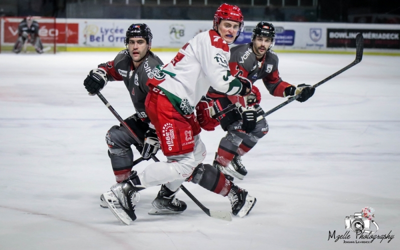 Photo hockey Ligue Magnus - Ligue Magnus : 44ème journée : Bordeaux vs Cergy-Pontoise - Démonstration de réalisme des Jokers !