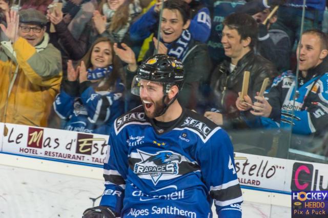 Photo hockey Ligue Magnus - Ligue Magnus : 44ème journée : Gap  vs Rouen - LM : Gap taille patron 