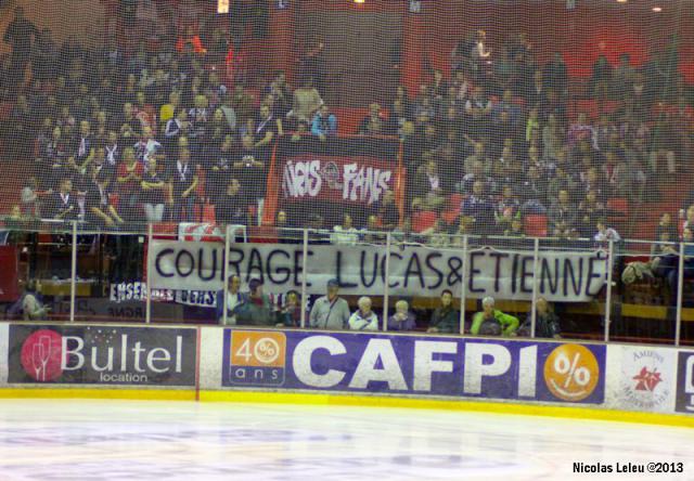Photo hockey Ligue Magnus - Ligue Magnus : 4ème journée : Amiens  vs Epinal  - Amiens joue à se faire peur