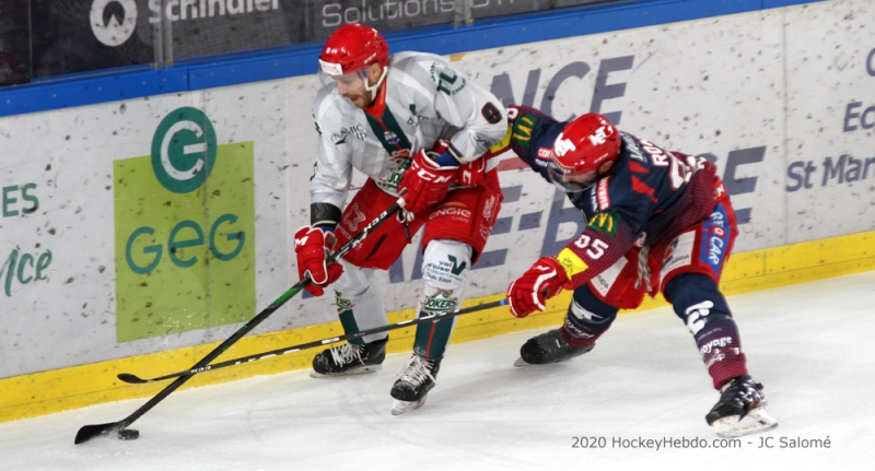 Photo hockey Ligue Magnus - Ligue Magnus : 4ème journée : Grenoble  vs Cergy-Pontoise - LM : Une courte tête d
