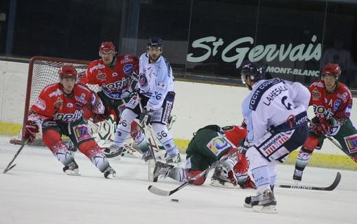 Photo hockey Ligue Magnus - Ligue Magnus : 4ème journée : Mont-Blanc vs Angers  - Les Ducs de justesse.