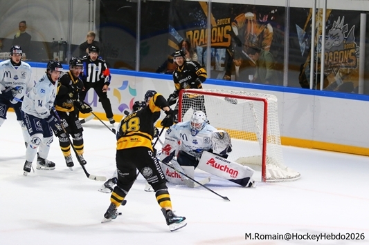 Photo hockey Ligue Magnus - Ligue Magnus : 4Ã¨me journÃ©e  : Rouen vs Gap  - Les Dragons renoue avec la Victoire.