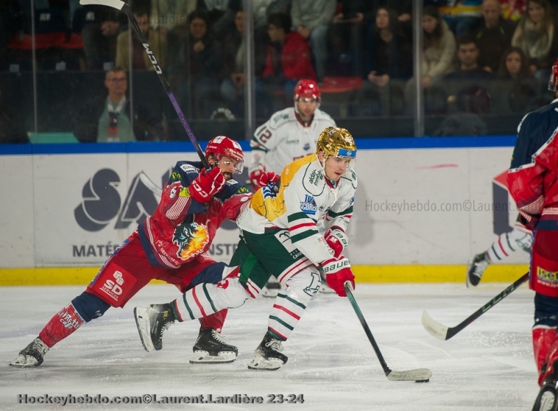 Photo hockey Ligue Magnus - Ligue Magnus : 6ème journée : Grenoble  vs Anglet - Grenoble solide défensivement face à Anglet