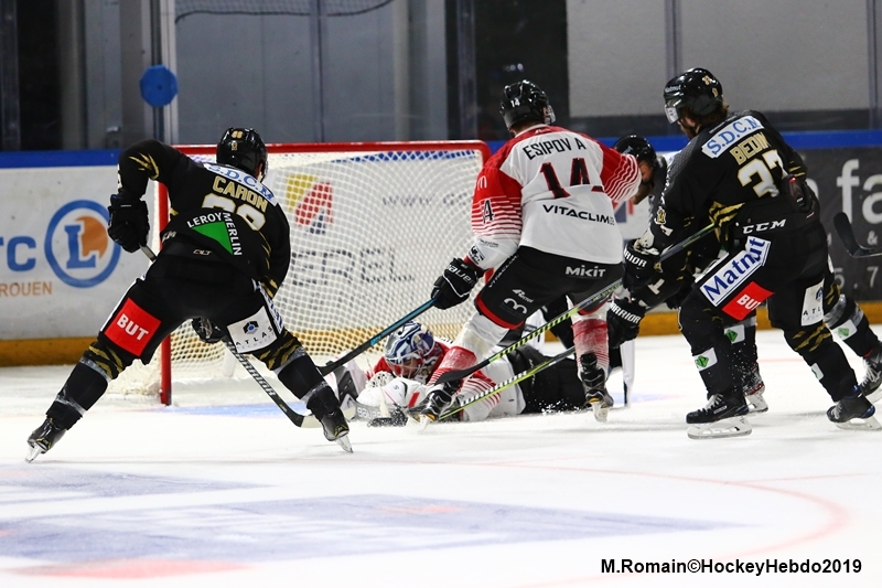 Photo hockey Ligue Magnus - Ligue Magnus : 7ème journée : Rouen vs Mulhouse - Ligue Magnus : Les Scorpions font déjouer les dragons !!!
