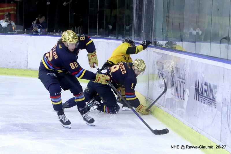 Photo hockey Ligue Magnus - Ligue Magnus : 7Ã¨me journÃ©e : Nice vs Rouen - les Dragons refroidissent Jean-Bouin
