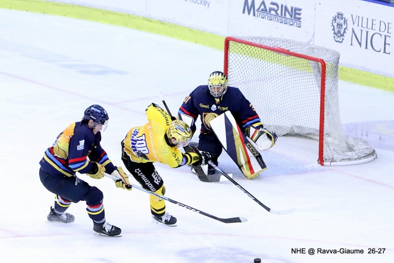 Photo hockey Ligue Magnus - Ligue Magnus : 7Ã¨me journÃ©e : Nice vs Rouen - les Dragons refroidissent Jean-Bouin