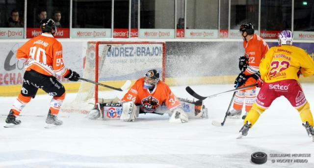 Photo hockey Ligue Magnus - Ligue Magnus : 7ème journée : Epinal  vs Dijon  - Les citrouilles font fuir les fantômes