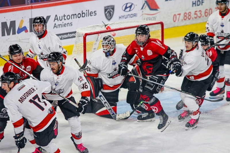 Photo hockey Ligue Magnus - Ligue Magnus : 8ème journée : Amiens  vs Chamonix  - Victoire en prolongation d