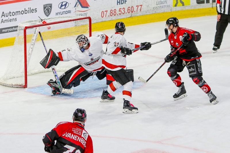 Photo hockey Ligue Magnus - Ligue Magnus : 8ème journée : Amiens  vs Chamonix  - Victoire en prolongation d