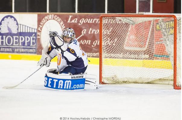Photo hockey Ligue Magnus - Ligue Magnus : 8ème journée : Angers  vs Chamonix  - Les Chamois fusillés par les Ducs