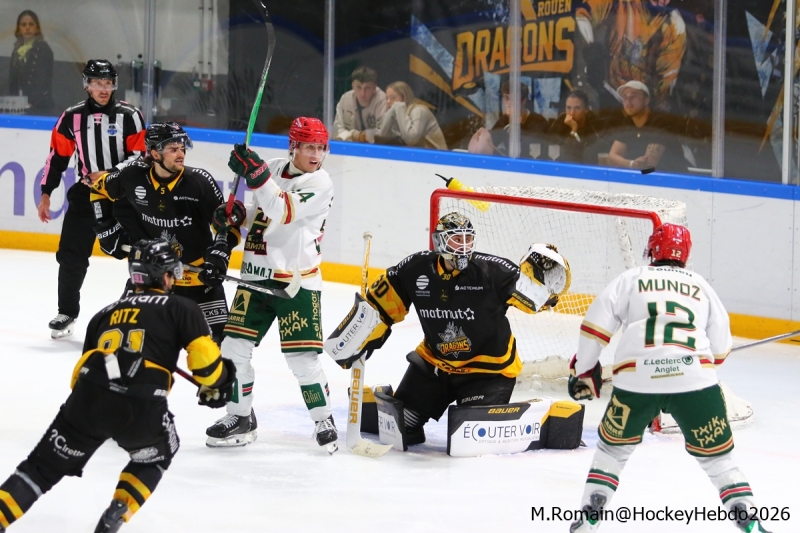 Photo hockey Ligue Magnus - Ligue Magnus : 8Ã¨me journÃ©e  : Rouen vs Anglet - Rouen enchaine un cinquième succès