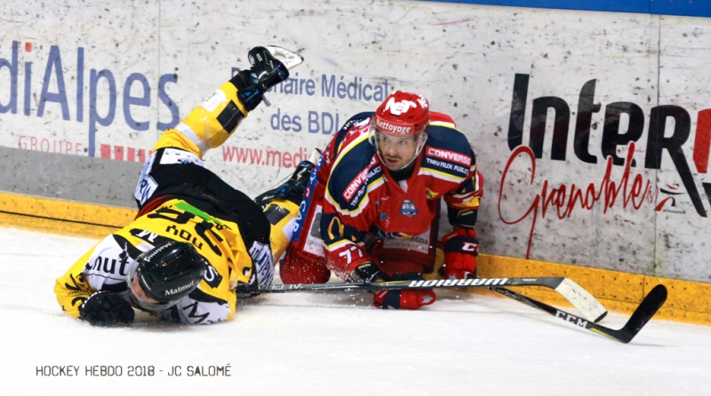 Photo hockey Ligue Magnus - Ligue Magnus : 8ème journée : Grenoble  vs Rouen - Grenoble à l\