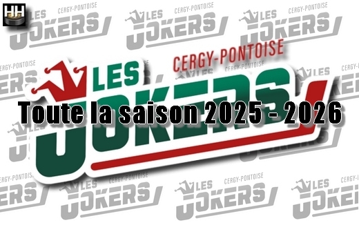 Photo hockey Ligue Magnus - Ligue Magnus : Cergy-Pontoise (Les Jokers) - CERGY - REVUE de PRESSE 2025-2026 