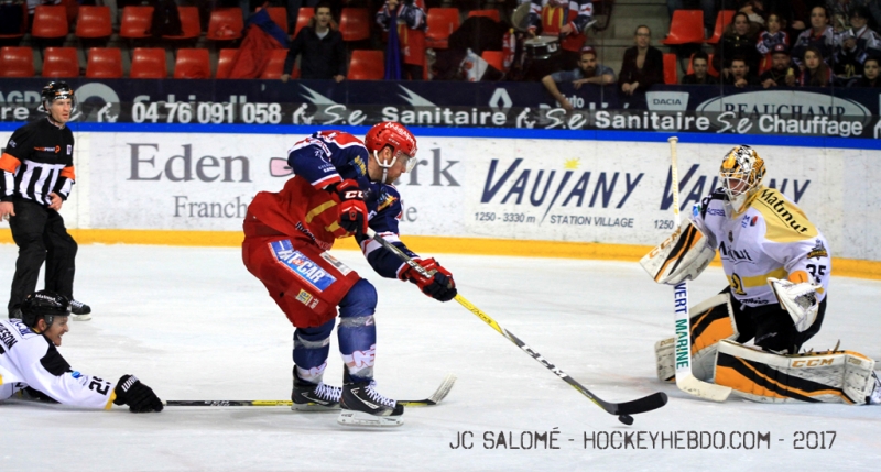Photo hockey Ligue Magnus - Ligue Magnus : demi-finale, match 2 : Grenoble  vs Rouen - LM : Grenoble égalise dans la série !