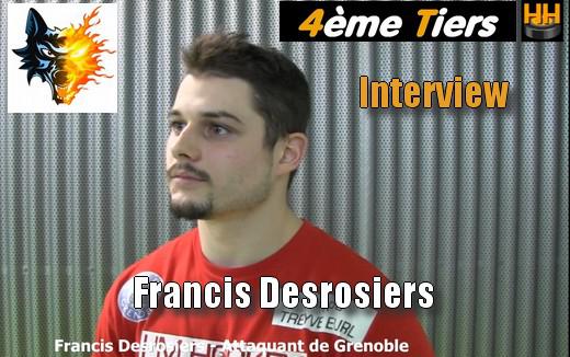 Photo hockey Ligue Magnus - Ligue Magnus : Grenoble  (Les Brûleurs de Loups) - Entretien avec Francis Desrosiers