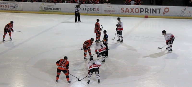 Photo hockey Ligue Magnus - Ligue Magnus : poule de maintien, 3ème journée : Epinal  vs Nice - Peu de public mais des buts !
