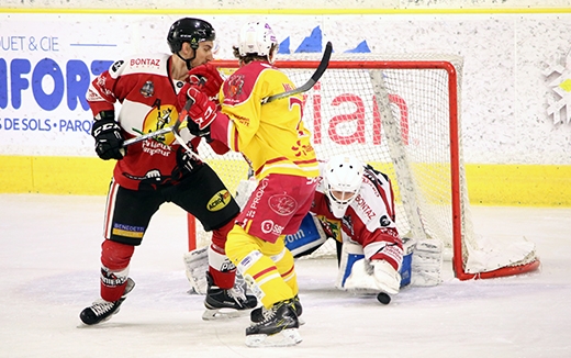 Photo hockey Ligue Magnus - Ligue Magnus : poule de maintien, 6ème journée : Chamonix / Morzine vs Dijon  - LM : Ultime souffrance !
