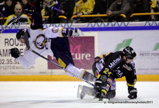 Photo hockey Ligue Magnus - Ligue Magnus, 12ème journée : Rouen vs Chamonix  - La première place respectée