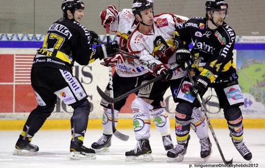 Photo hockey Ligue Magnus - Ligue Magnus, 18ème journée : Rouen vs Morzine-Avoriaz - Service minimum pour les Dragons