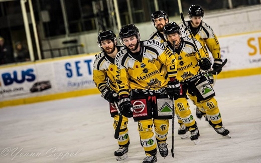 Photo hockey Ligue Magnus - Ligue Magnus :19ème journée : Chamonix  vs Rouen - Rouen bien plus fort
